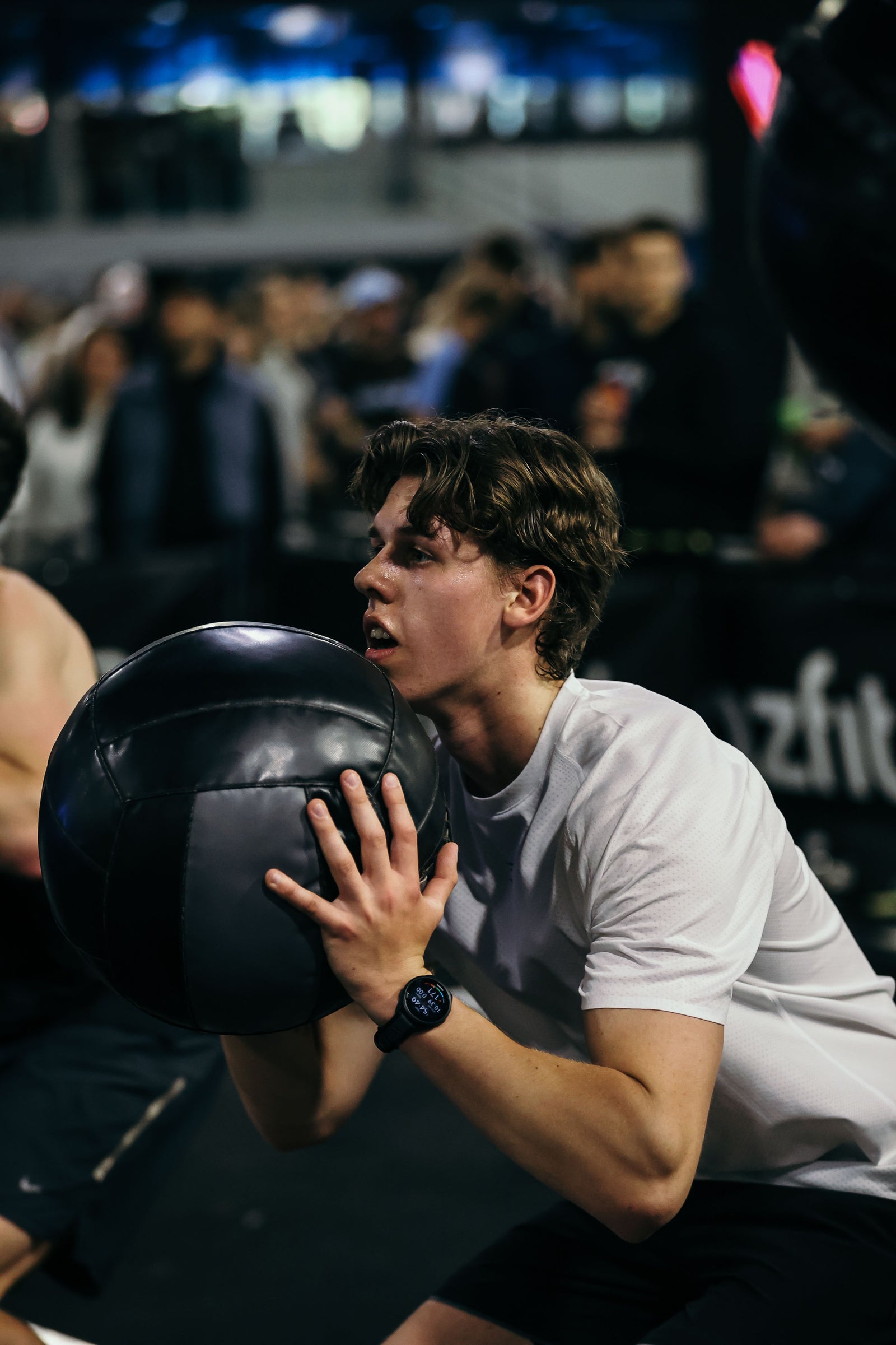 Tristan in actie tijdens HYROX Heerenveen 2026
